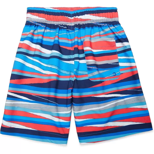 Speedo Boys Swim Trunk Mid Length Redondo PrintedParty Royal Blue