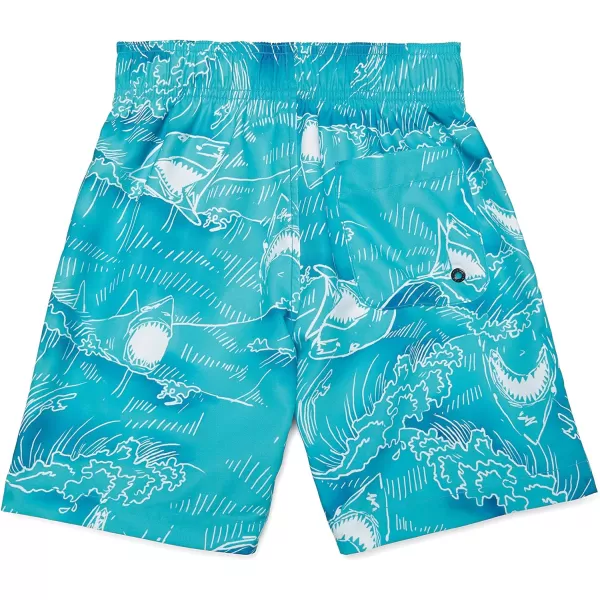 Speedo Boys Swim Trunk Mid Length Redondo PrintedShark Ceramic