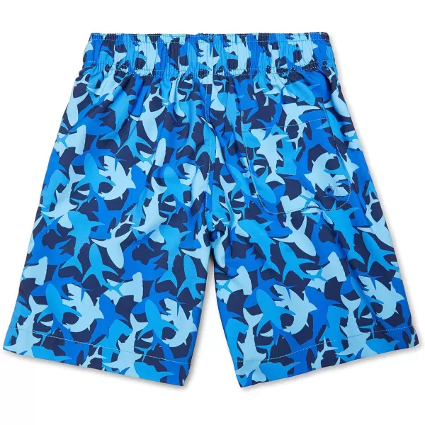 Speedo Boys Swim Trunk Mid Length Redondo PrintedShark Ibiza Blue