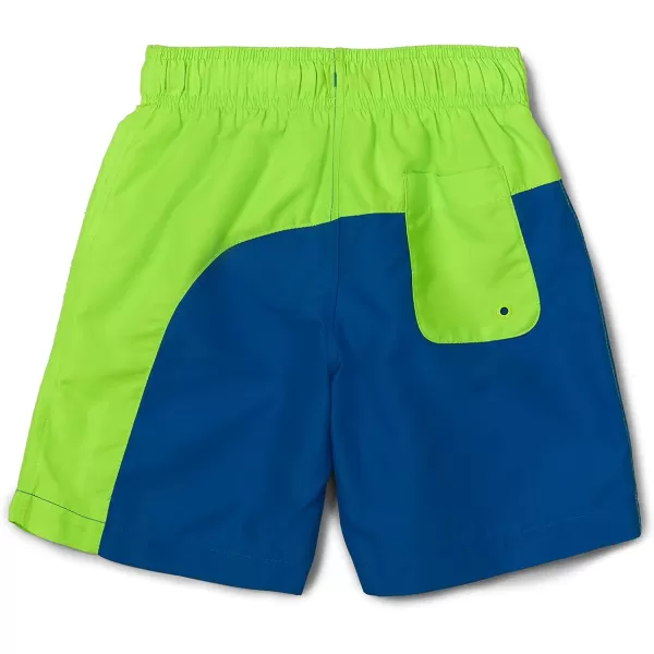 Speedo Boys Swim Trunk Mid Length Redondo SolidBlock Green Gecko