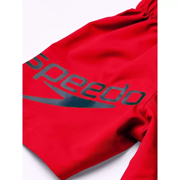 Speedo Boys Swim Trunk Mid Length Redondo SolidSpeedo Red