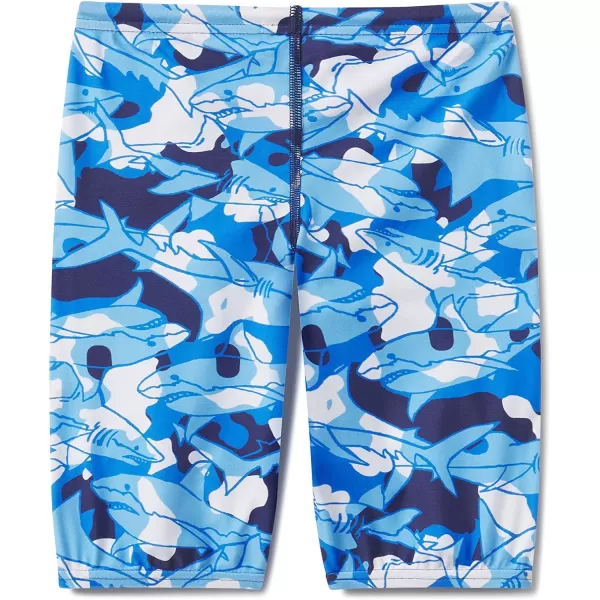 Speedo Boys Swimsuit Jammer Begin to Swim SolidShark Chalk Scuba Blue