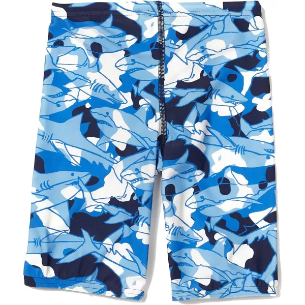 Speedo Boys Swimsuit Jammer Begin to Swim SolidShark Park Alaska Blue