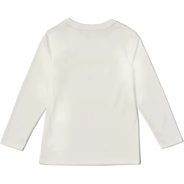Speedo Boys UV Swim Shirt Long Sleeve Tee GraphicPalm Bright White