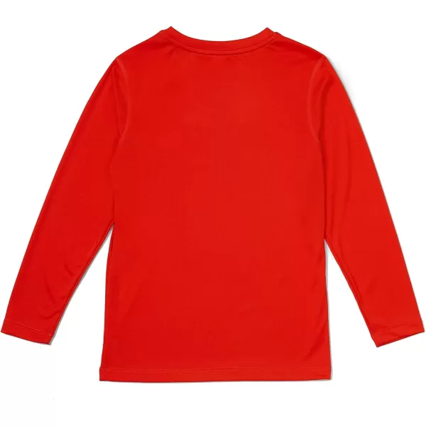 Speedo Boys UV Swim Shirt Long Sleeve Tee GraphicSpicy Orange
