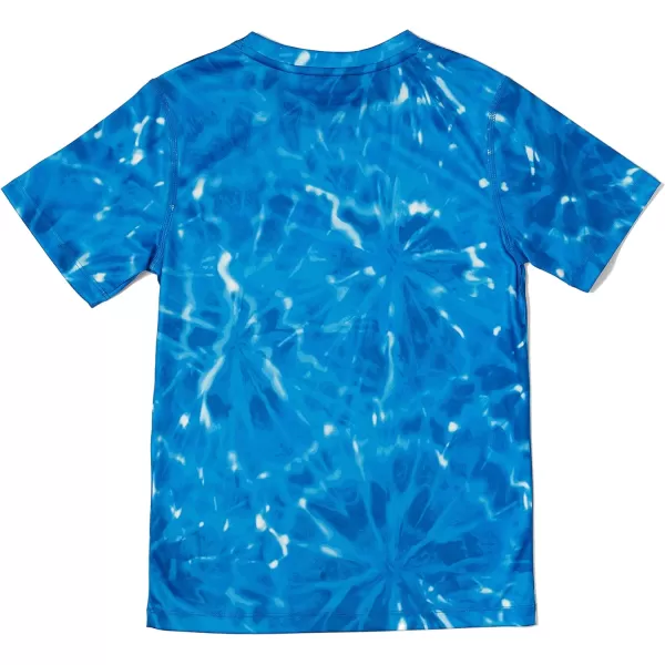 Speedo Boys Uv Swim Shirt Short Sleeve Tee GraphicElectric Blue Lemonade