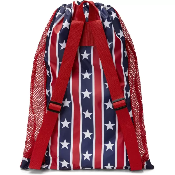 Speedo Deluxe Ventilator Mesh Equipment BagNavyRedWhite