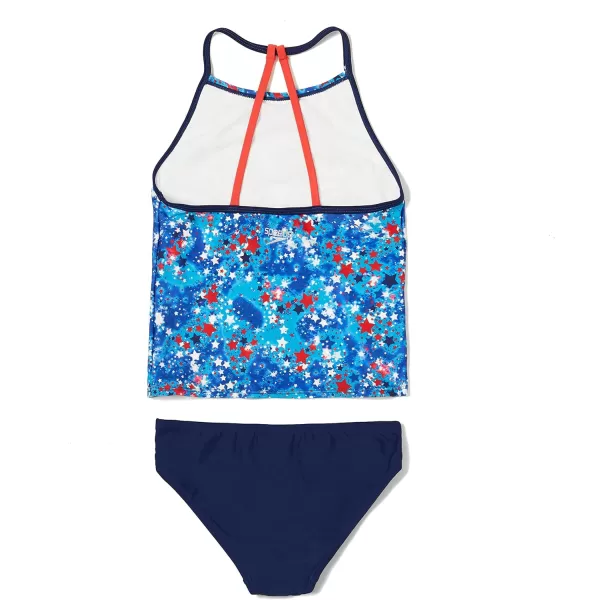 Speedo Girls Swimsuit Two Piece Tankini Thin StrapBittersweet