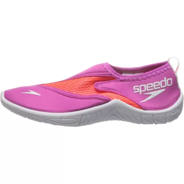 Speedo Kids Surfwalker Pro 20 Water Shoes Little KidBig KidLittle Kid 48 Years PinkWhite