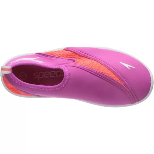 Speedo Kids Surfwalker Pro 20 Water Shoes Little KidBig KidLittle Kid 48 Years PinkWhite