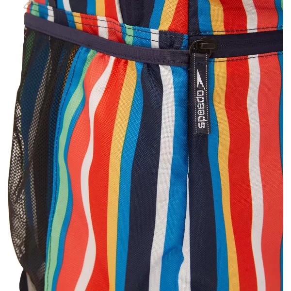 Speedo Large Teamster Backpack 35Liter Stripe Multi 20 One SizeSpeedo Large Teamster Backpack 35Liter Stripe Multi 20 One Size