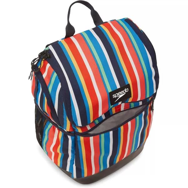 Speedo Large Teamster Backpack 35Liter Stripe Multi 20 One SizeSpeedo Large Teamster Backpack 35Liter Stripe Multi 20 One Size