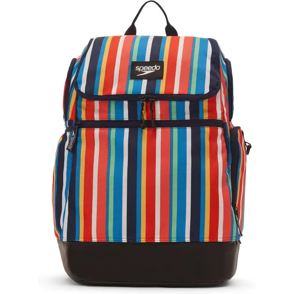 Speedo Large Teamster Backpack 35Liter Stripe Multi 20 One SizeSpeedo Large Teamster Backpack 35Liter Stripe Multi 20 One Size