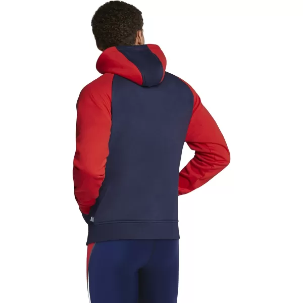 Speedo Mens Sweatshirt Full Zip Hooded Jacket Team Warm Up  RedWhiteBlue SmallSpeedo Mens Sweatshirt Full Zip Hooded Jacket Team Warm Up  RedWhiteBlue Small