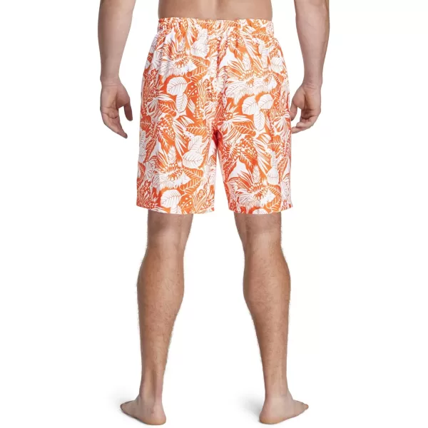 Speedo Mens Swim Trunk Big and Tall RedondoOrange PopWhite