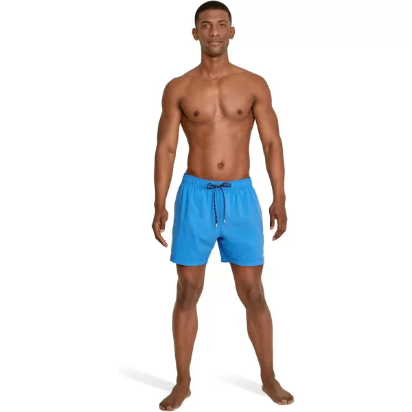 Speedo Mens Swim Trunk Knee Length Volley Comfort Liner Solid16 Blue Atoll