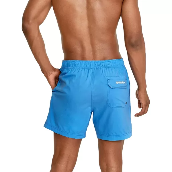 Speedo Mens Swim Trunk Knee Length Volley Comfort Liner Solid16 Blue Atoll