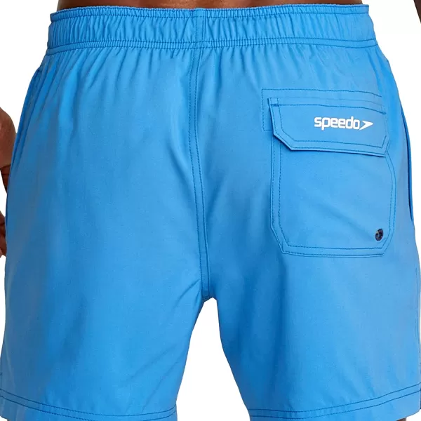 Speedo Mens Swim Trunk Knee Length Volley Comfort Liner Solid16 Blue Atoll