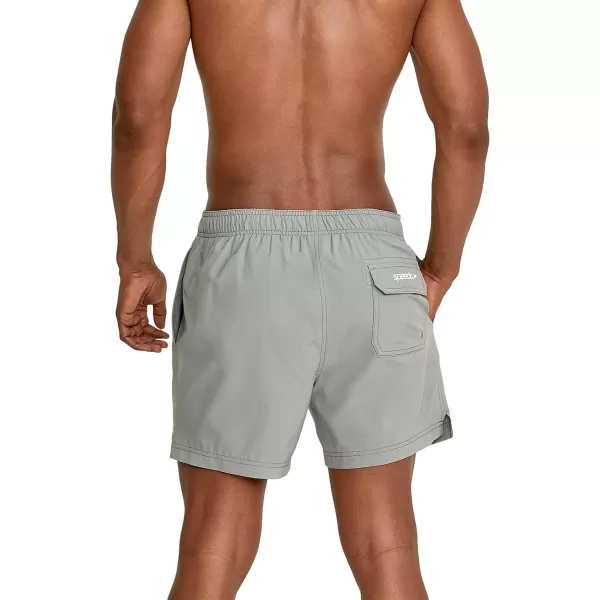 Speedo Mens Swim Trunk Knee Length Volley Comfort Liner Solid16 Monument