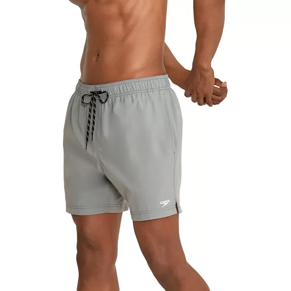 Speedo Mens Swim Trunk Knee Length Volley Comfort Liner Solid16 Monument