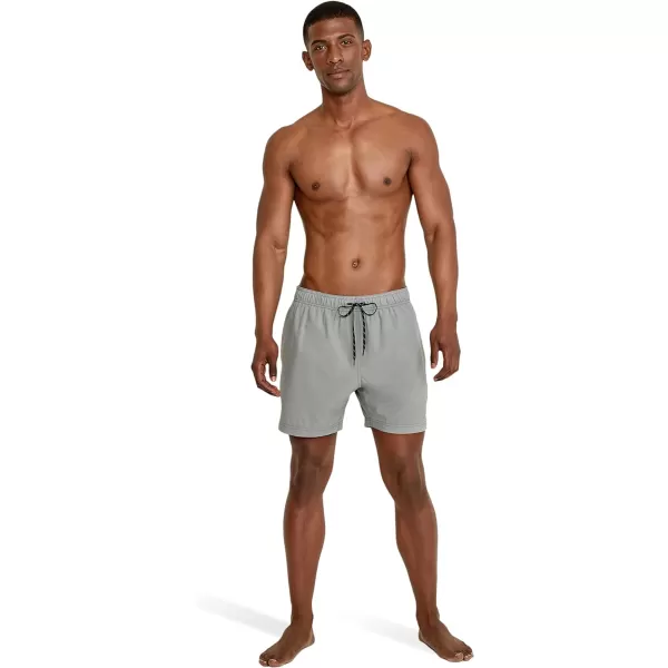 Speedo Mens Swim Trunk Knee Length Volley Comfort Liner Solid16 Monument