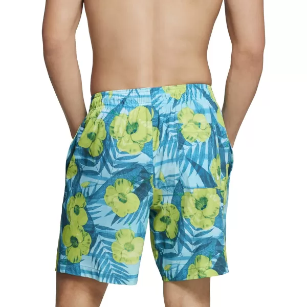 Speedo Mens Swim Trunk Mid Length Redondo FloralCapri Breeze