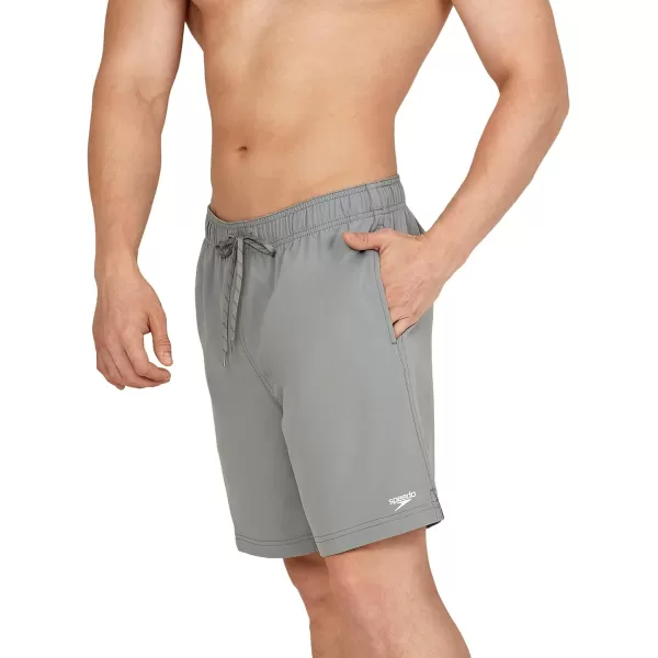 Speedo Mens Swim Trunk Mid Length Redondo SolidMonument