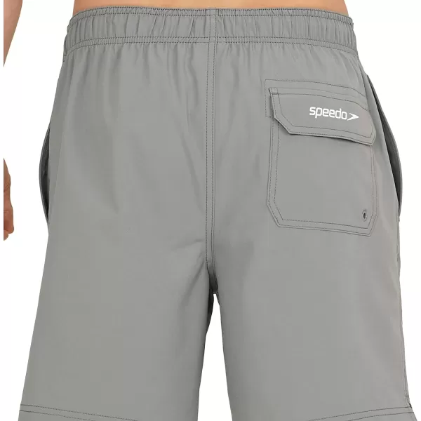 Speedo Mens Swim Trunk Mid Length Redondo SolidMonument