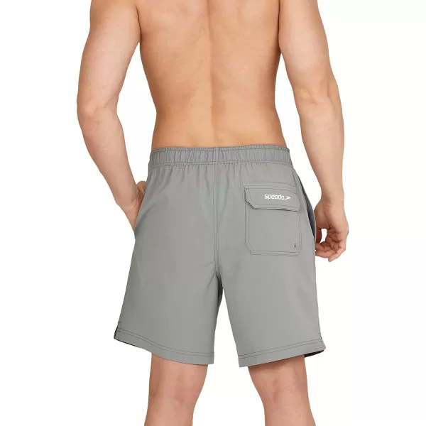 Speedo Mens Swim Trunk Mid Length Redondo SolidMonument