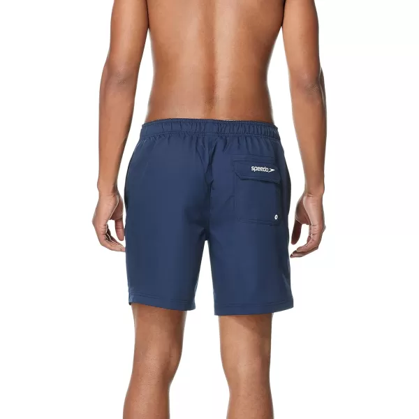 Speedo Mens Swim Trunk Mid Length Redondo SolidNew Peacoat