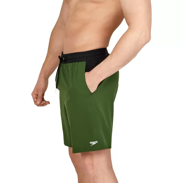 Speedo Mens Swim Trunk Mid Length Seaside2022 Douglas Fir