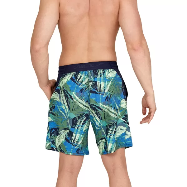 Speedo Mens Swim Trunk Mid Length SeasideCamo Douglas Fir