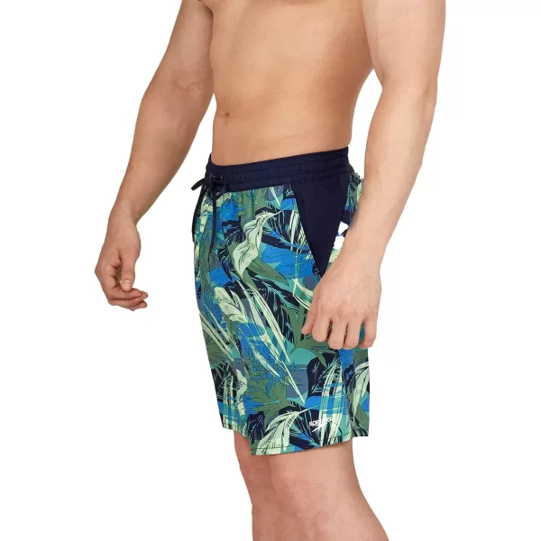 Speedo Mens Swim Trunk Mid Length SeasideCamo Douglas Fir