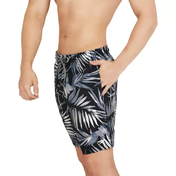 Speedo Mens Swim Trunk Mid Length SeasidePalm Anthracite