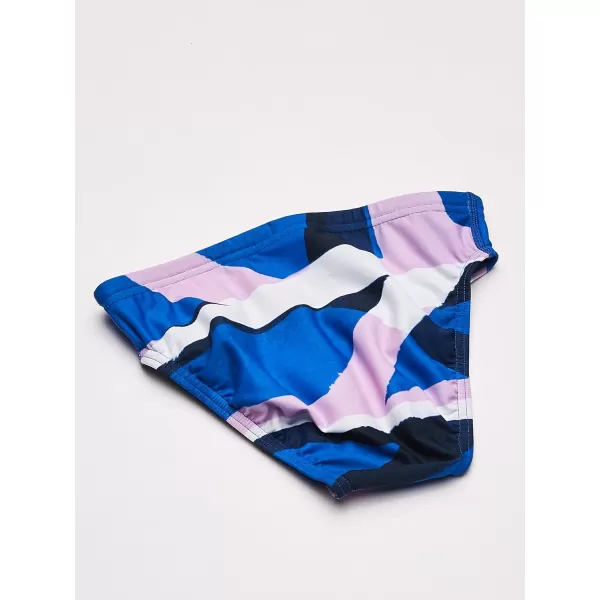 Speedo Mens Swimsuit Brief Endurance Lite Turnz PrintedBluePink
