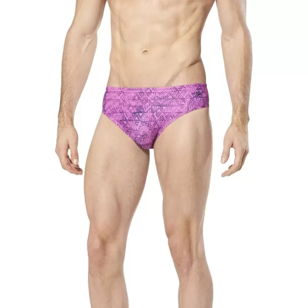 Speedo Mens Swimsuit Brief Endurance Lite Turnz PrintedBlush Pink