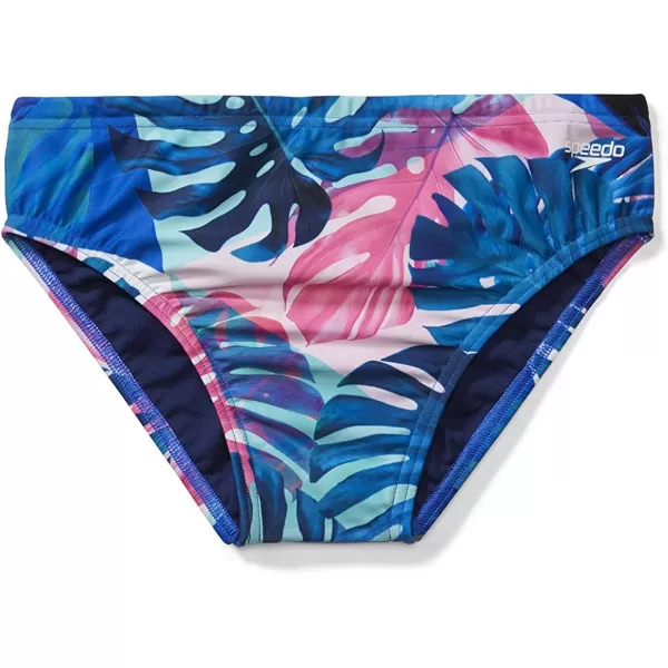 Speedo Mens Swimsuit Brief Endurance Lite Turnz PrintedDeep Ultramarine