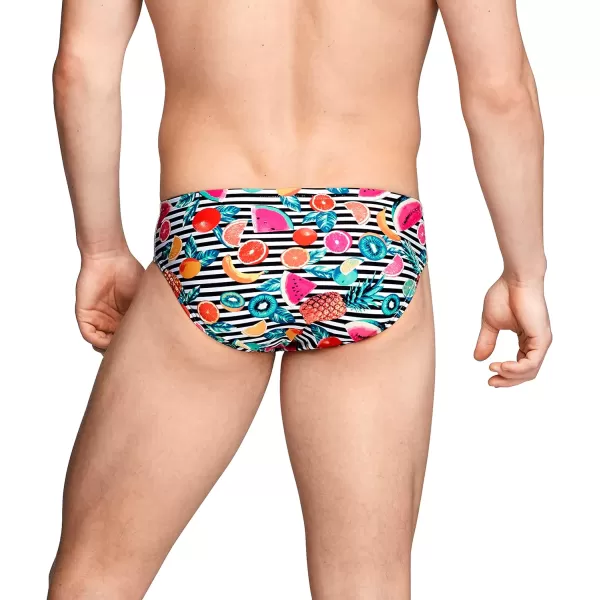 Speedo Mens Swimsuit Brief Endurance Lite Turnz PrintedFusion Coral