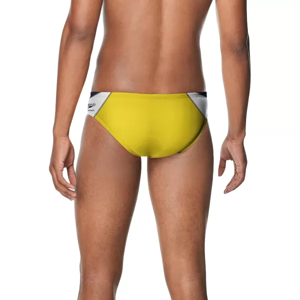 Speedo Mens Swimsuit Brief Endurance Splice Team ColorsEdge NavyGold