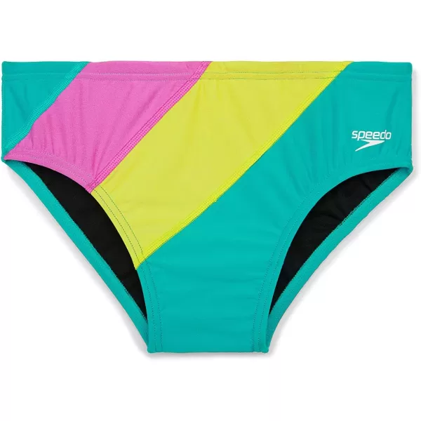 Speedo Mens Swimsuit Brief Endurance The OneAcid Lime Block