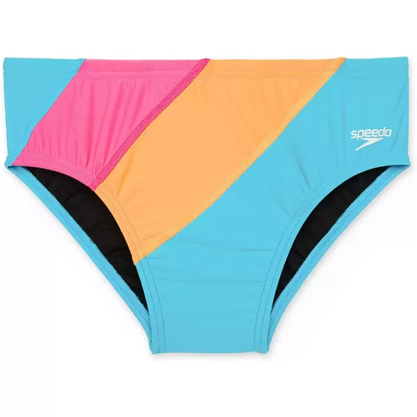 Speedo Mens Swimsuit Brief Endurance The OnePink Glo Block