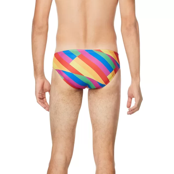 Speedo Mens Swimsuit Brief Endurance The OnePride Sliced Squares