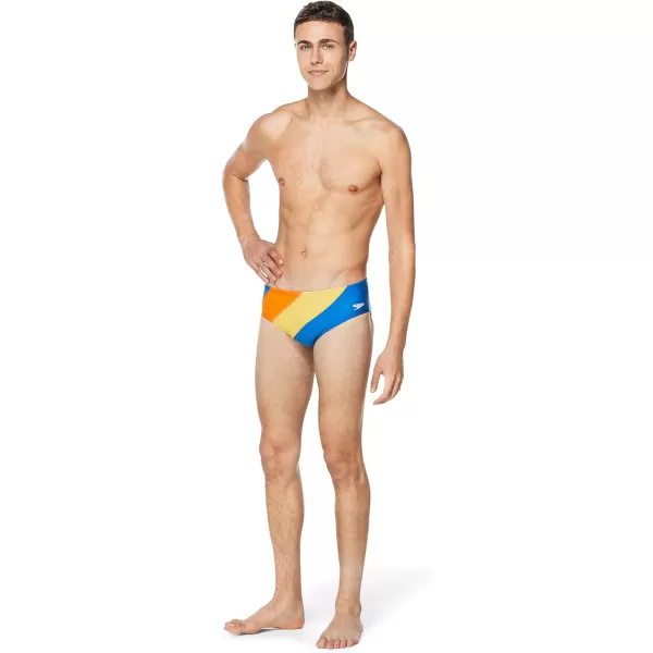 Speedo Mens Swimsuit Brief Endurance The OneVibrant Orange Block