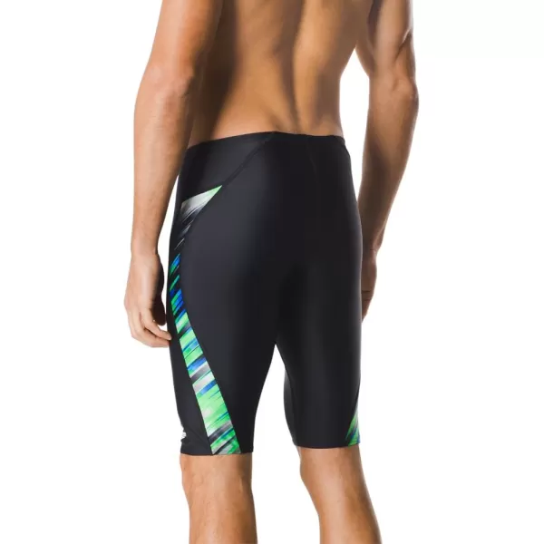 Speedo Mens Swimsuit Jammer Powerflex Eco Reigning LightBlueGreen