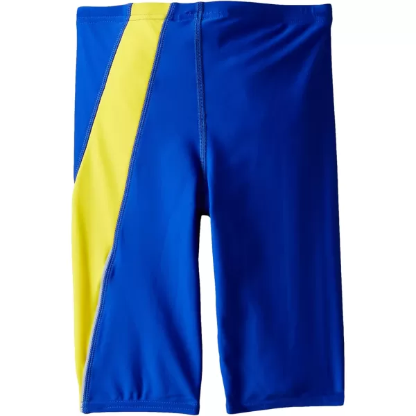 Speedo Mens Swimsuit Jammer Powerflex Eco Revolve Splice Team ColorsDiscontinuedSapphireGold