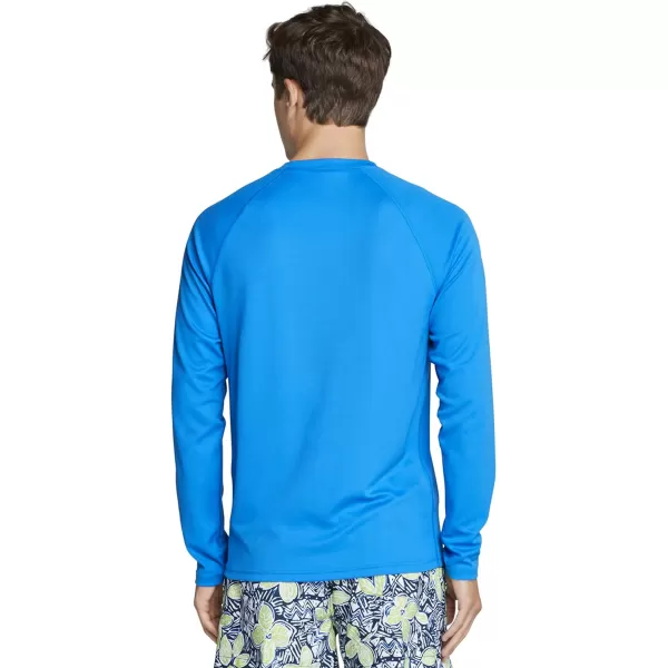 Speedo Mens Uv Swim Shirt Easy Long Sleeve Regular FitBlue Lemonade