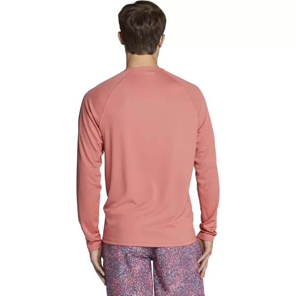 Speedo Mens Uv Swim Shirt Easy Long Sleeve Regular FitFaded Rose