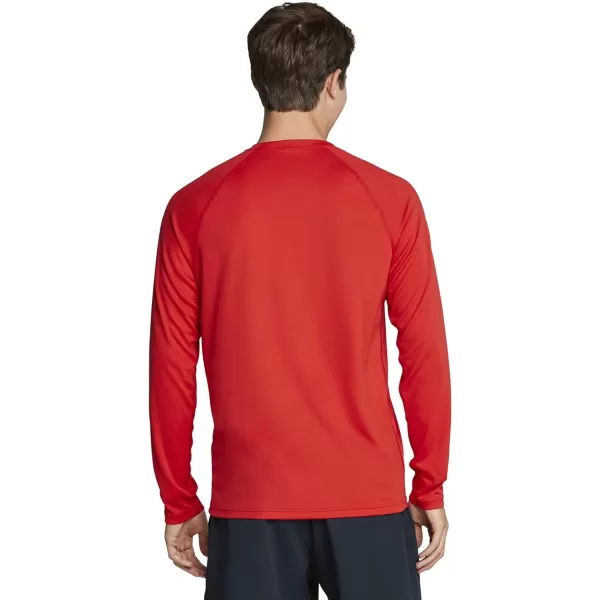 Speedo Mens Uv Swim Shirt Easy Long Sleeve Regular FitSpeedo Red