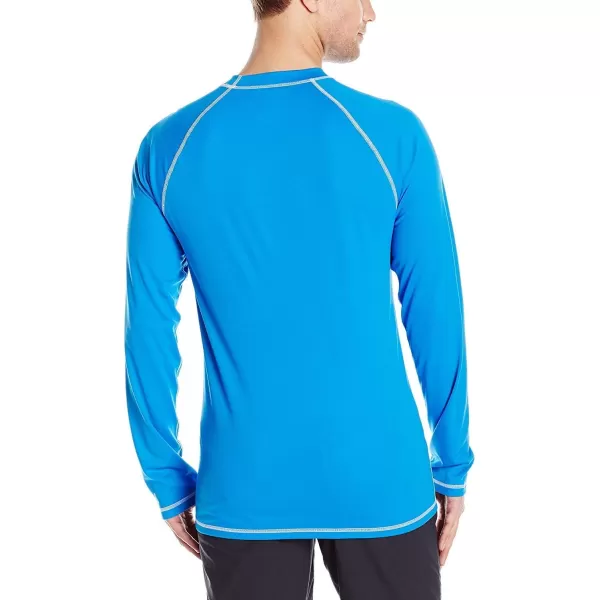 Speedo Mens Uv Swim Shirt Long Sleeve Loose Fit Easy TeeBright Ocean