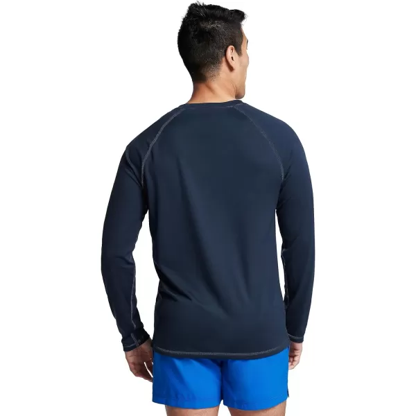 Speedo Mens Uv Swim Shirt Long Sleeve Loose Fit Easy TeeNew Navy